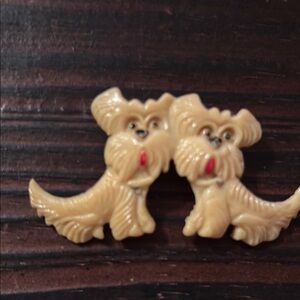 Scotties celluloid broach